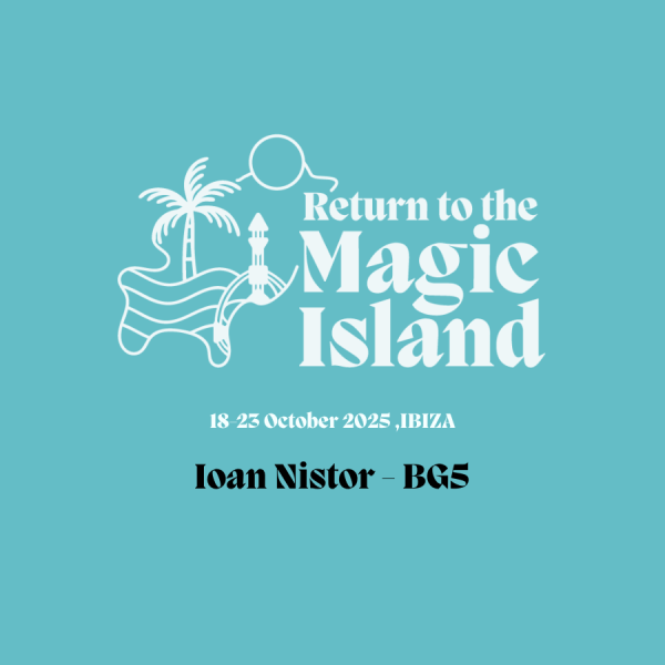 IOAN - Retreat Session 2025 Cover image of a digital product that includes the recorded session "BG5" by Ioan Nistor at the Return to the Magic Island Retreat in Ibiza 2025.
